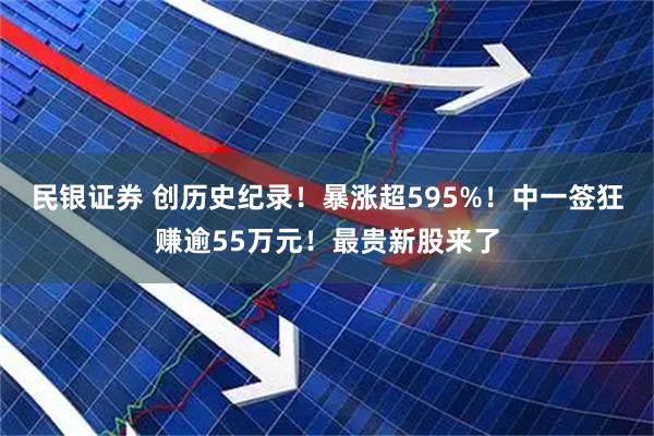 民银证券 创历史纪录！暴涨超595%！中一签狂赚逾55万元！最贵新股来了